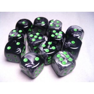 Black-Grey with Green 12xW6 16mm (Gemini)
