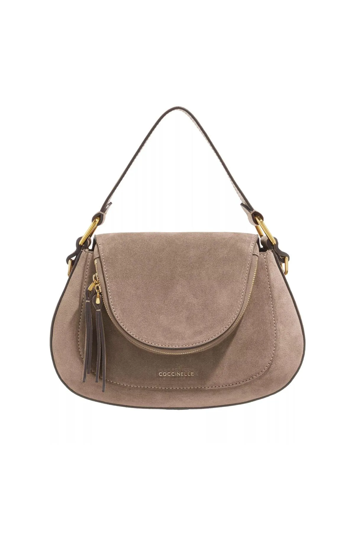 Coccinelle  Sohle Wildleder Warm Taupe