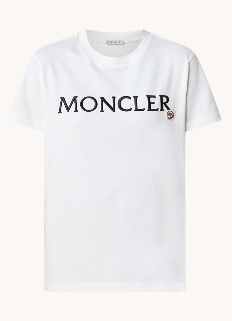 T-shirt Moncler con logo ricamato