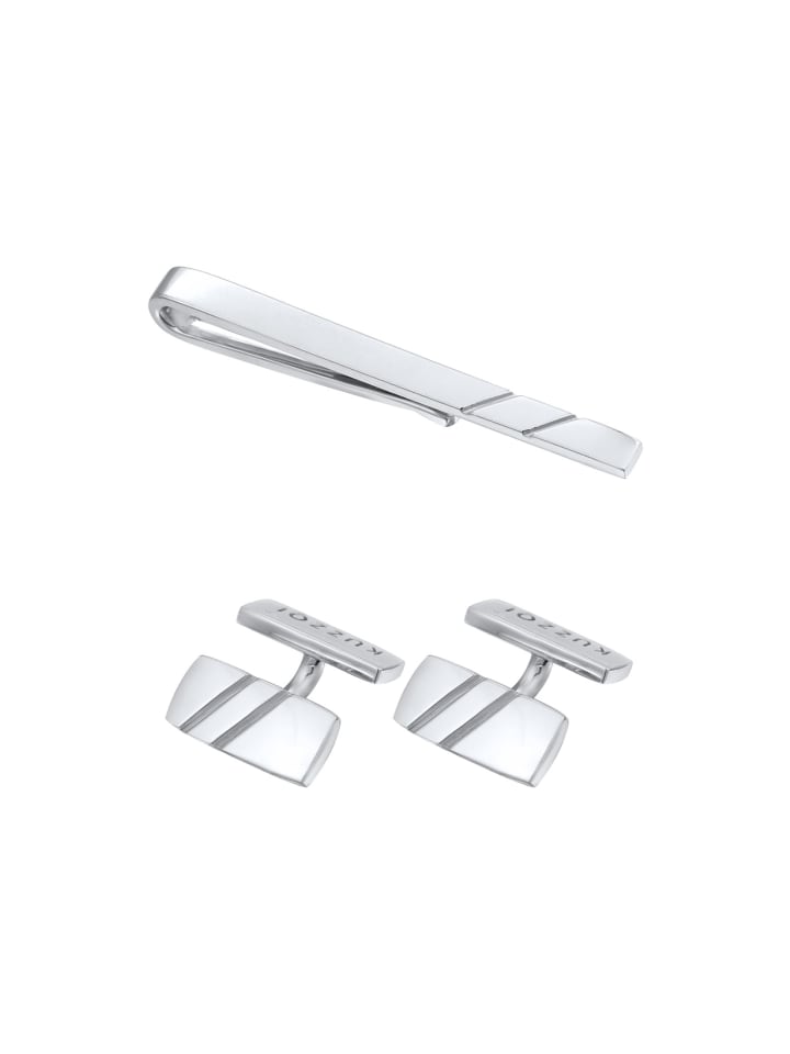 KUZZOI Schmuckset 925 Sterling Silber Geo in Silber günstig kaufen onesize