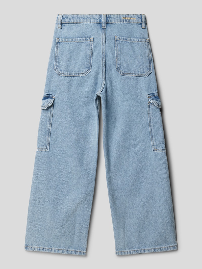 Jeans mit Cargotaschen Modell 'sabrina' in blau