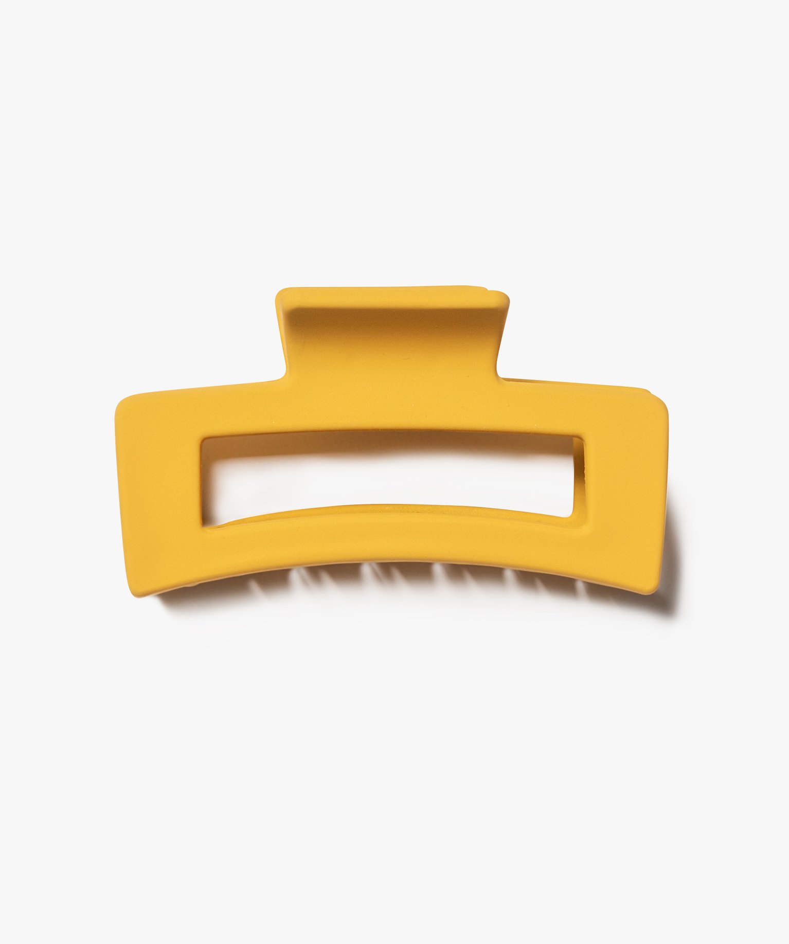 Pince crabe femme forme rectangle mate jaune | GEMO