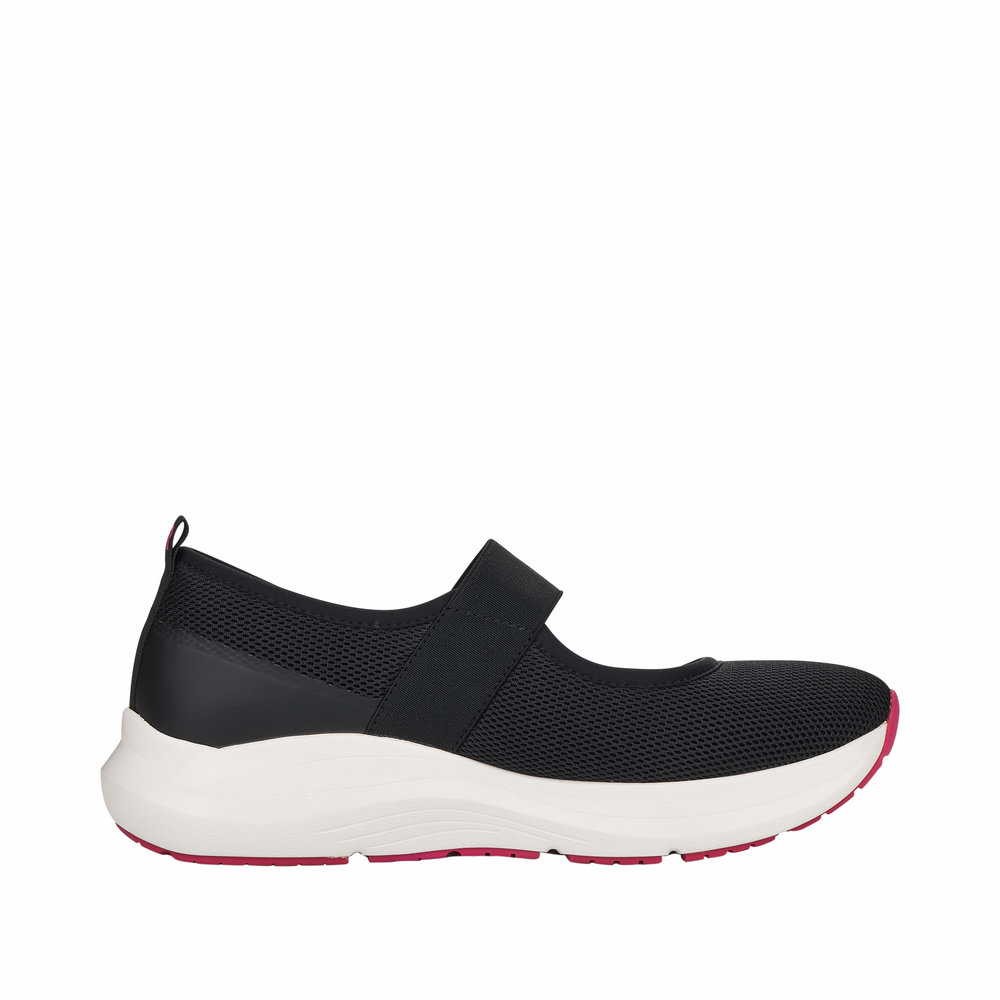 RIEKER Sportliche Slipper schwarz