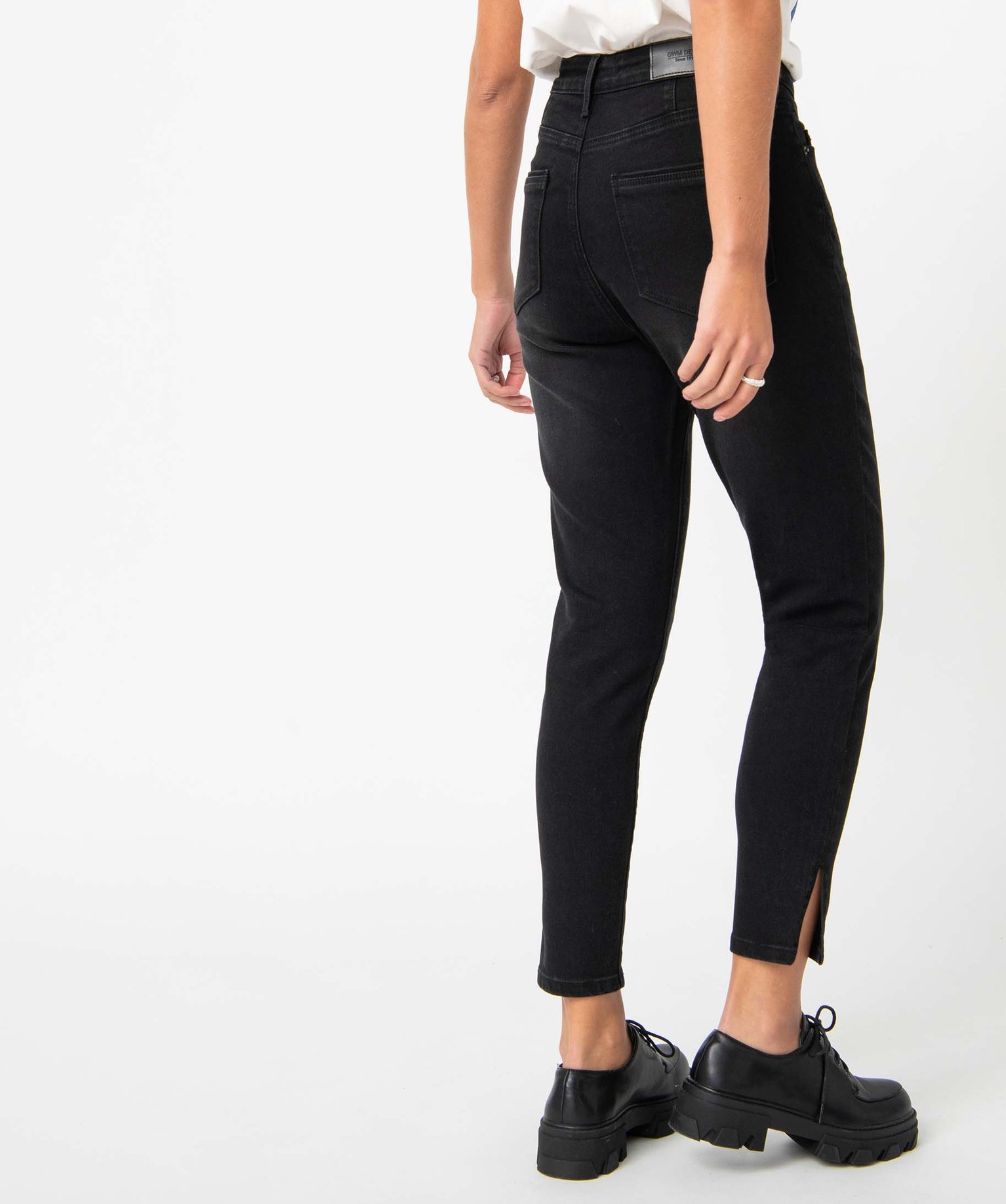 Jean femme coupe Skinny longueur 7/8ème noir | GEMO