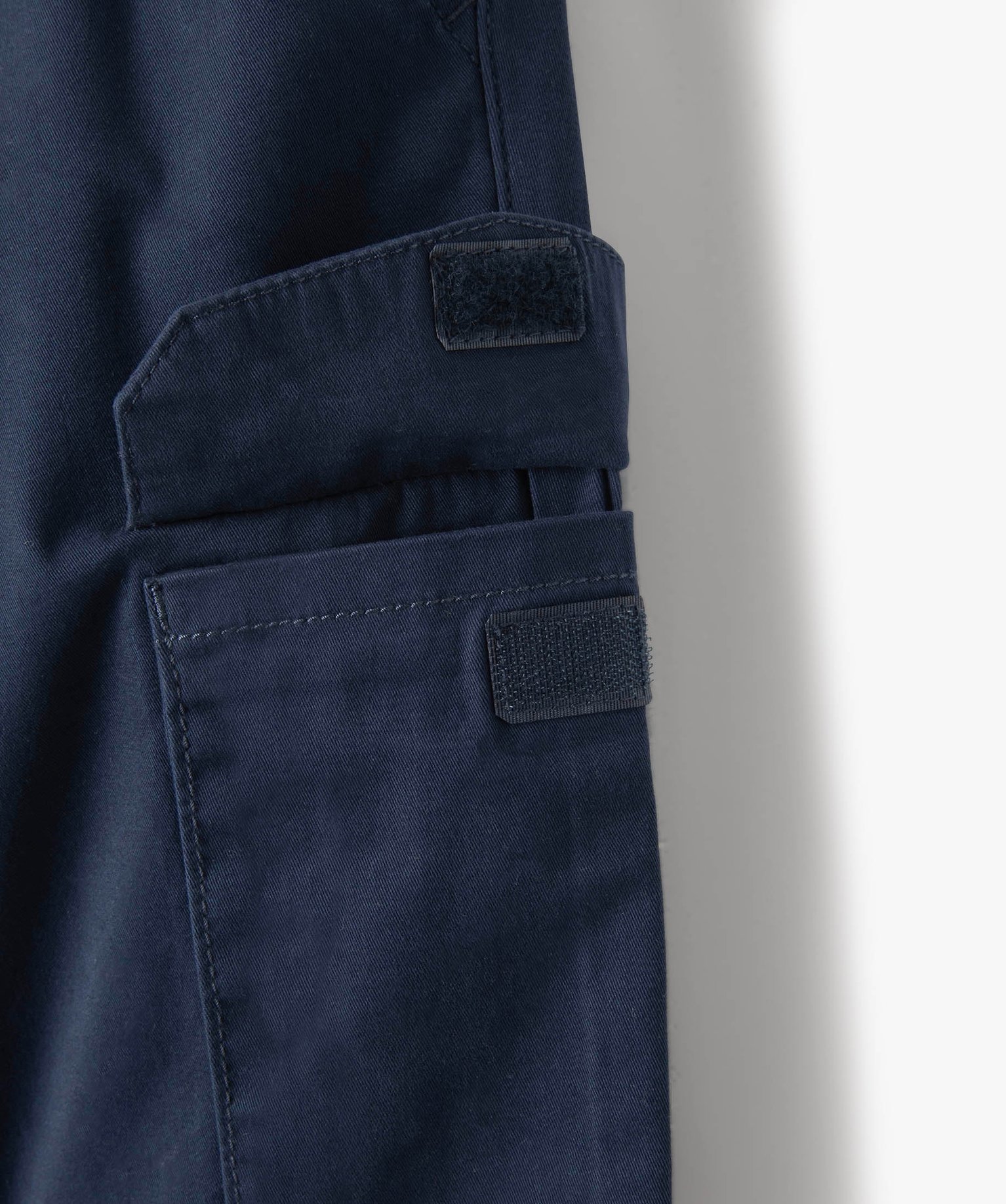 Pantalon en toile coupe jogger Garçon marine | GEMO
