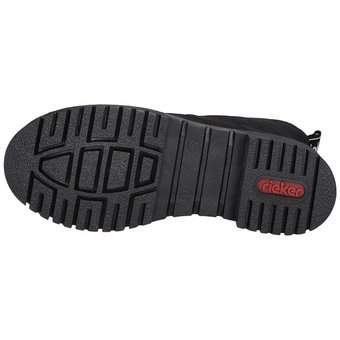 Rieker Schnür Boots in schwarz