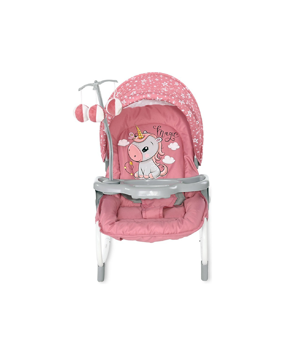 Babywippe DREAM TIME Mobile, Tisch, Sonnendach, verstellbar Babywippen