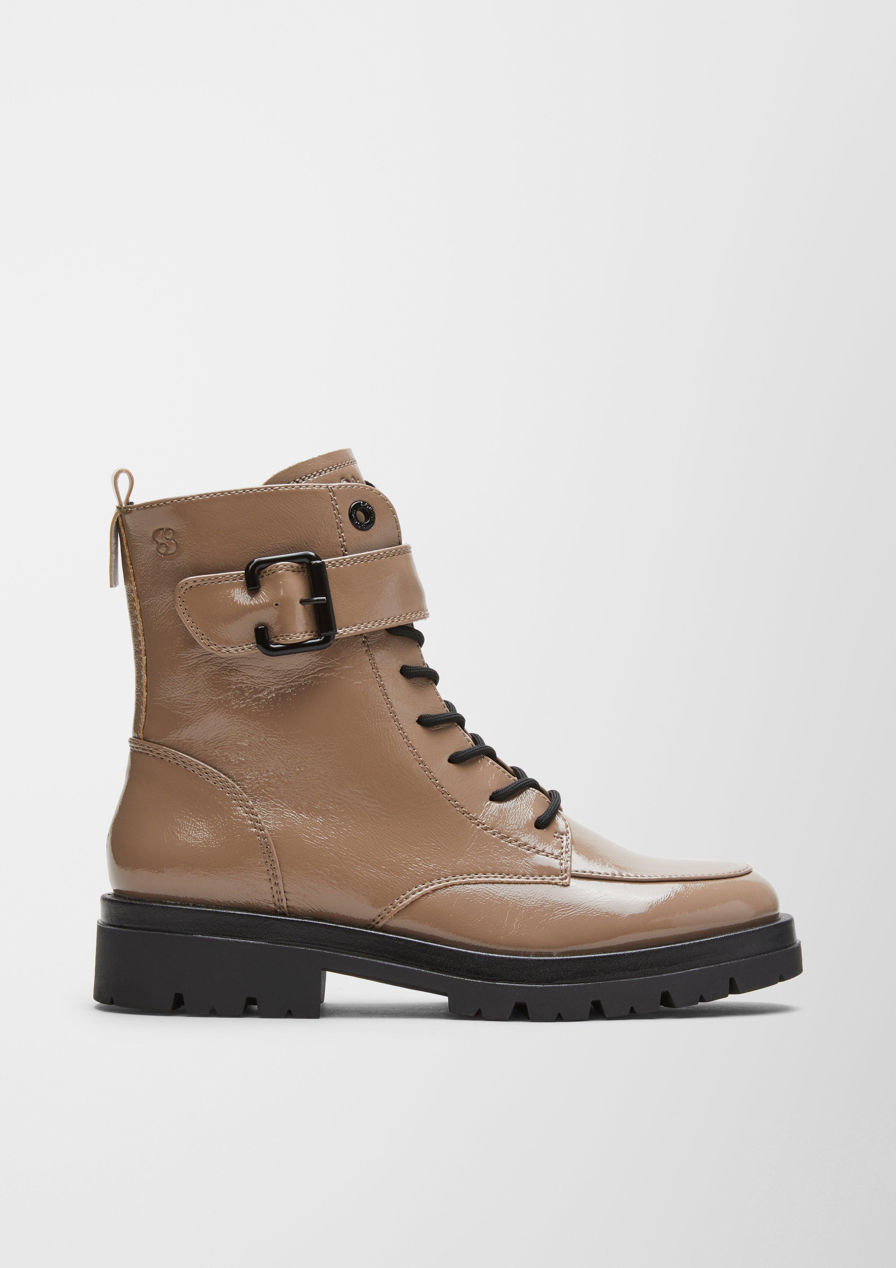 Stiefel in Lackleder-Optik  6006563-344
