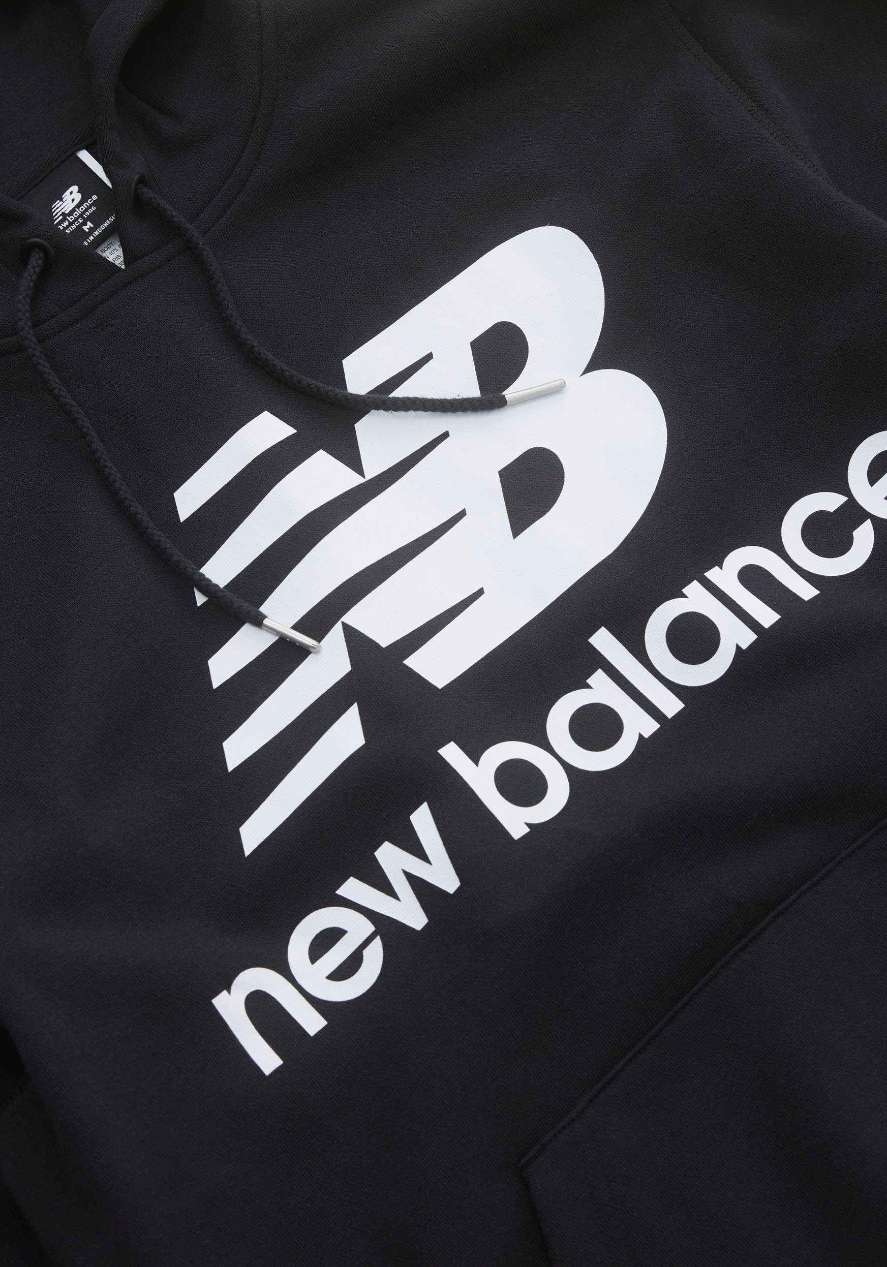 New Balance Kapuzensweatshirt NB ESSENTIALS STACKED LOGO FLEECE HOODIE
