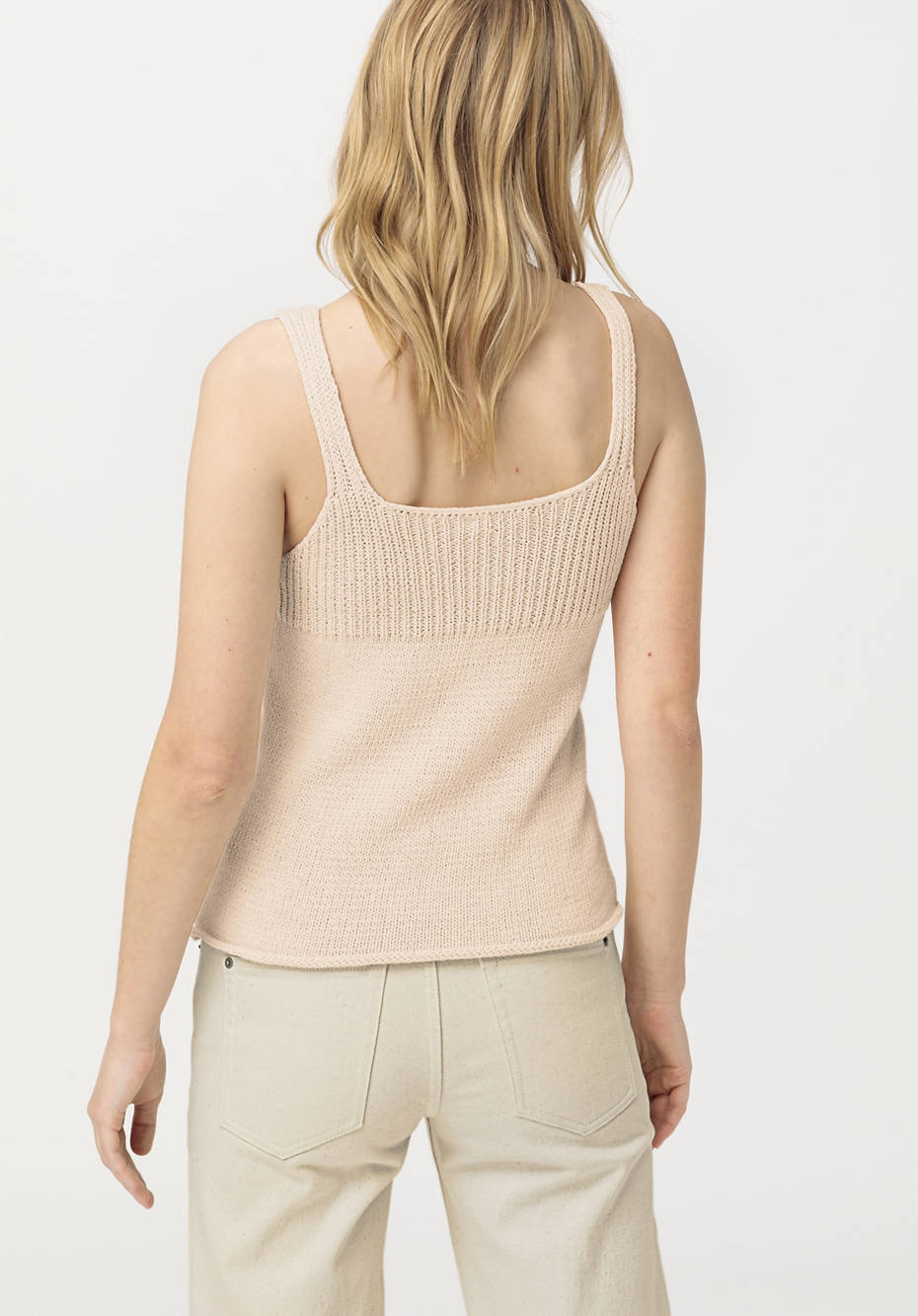Stricktop aus reiner Bio-Baumwolle
