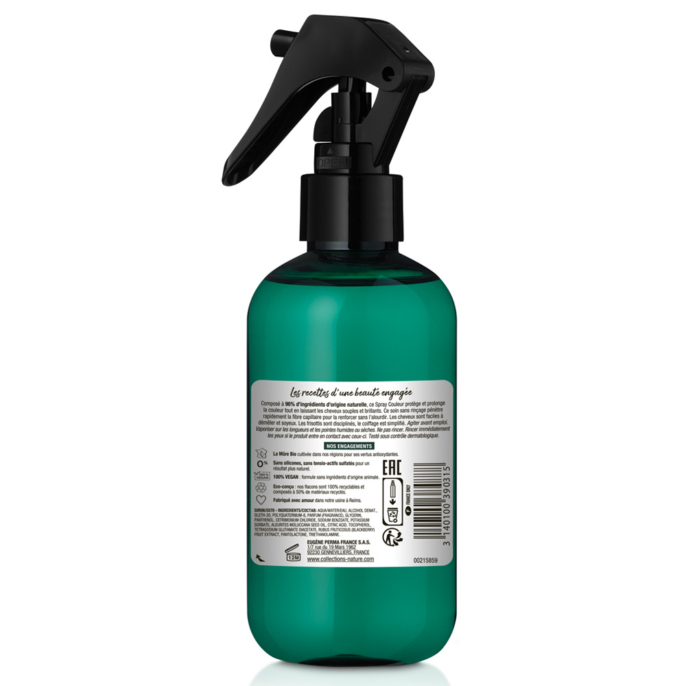 Collections Nature Spray Soin Couleur Idéal pour les cheveux colorés ou méchés