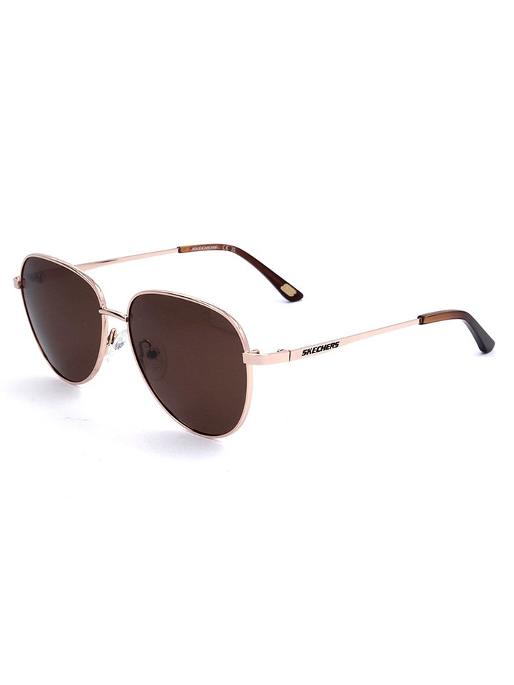 Skechers Kinder-Sonnenbrille in Roségold/ Braun günstig kaufen 52