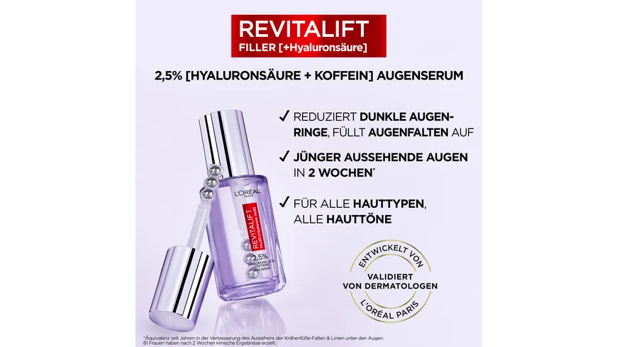 L'Oréal Paris Revitalift Filler Augenserum 20 ml