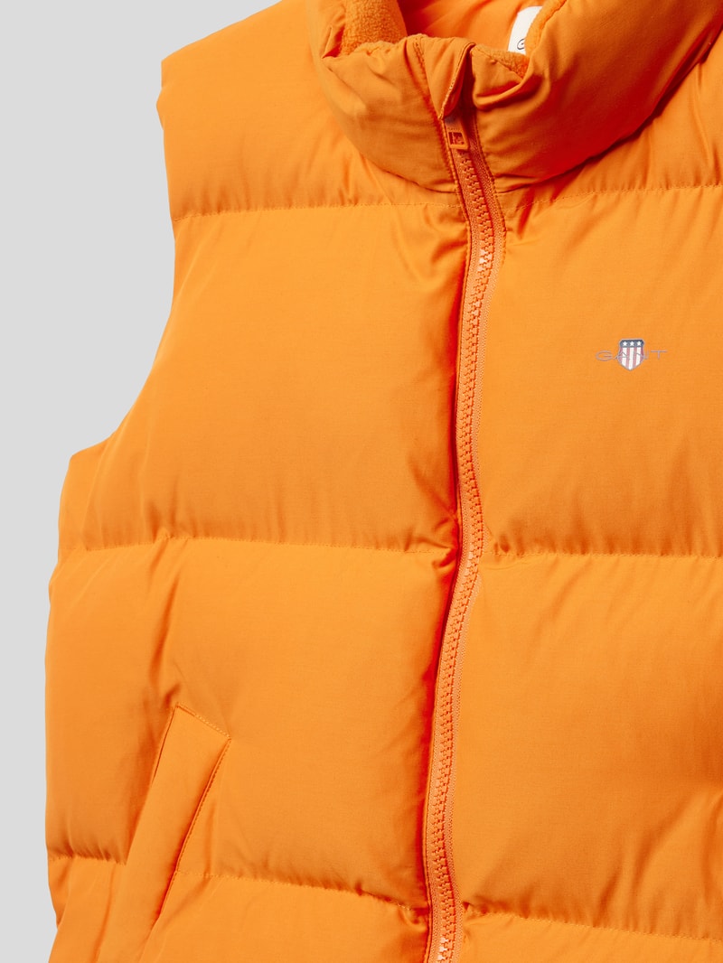 Steppweste mit Stehkragen Modell 'SHIELD' in orange