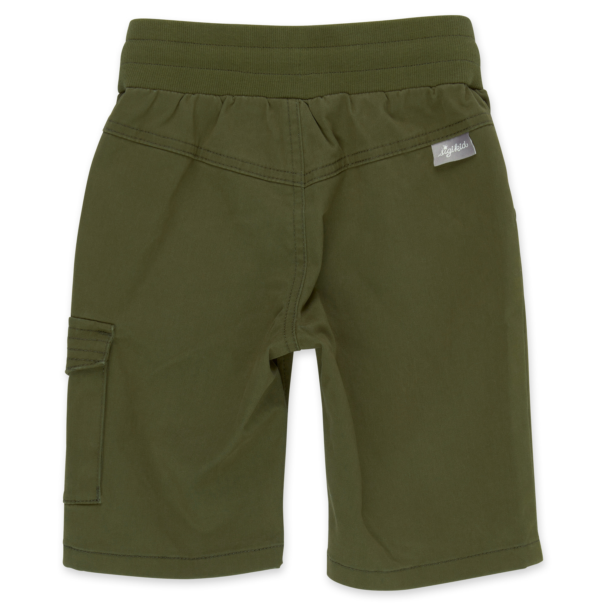 Kinder Gabardine Sportbermuda, dunkelgrün