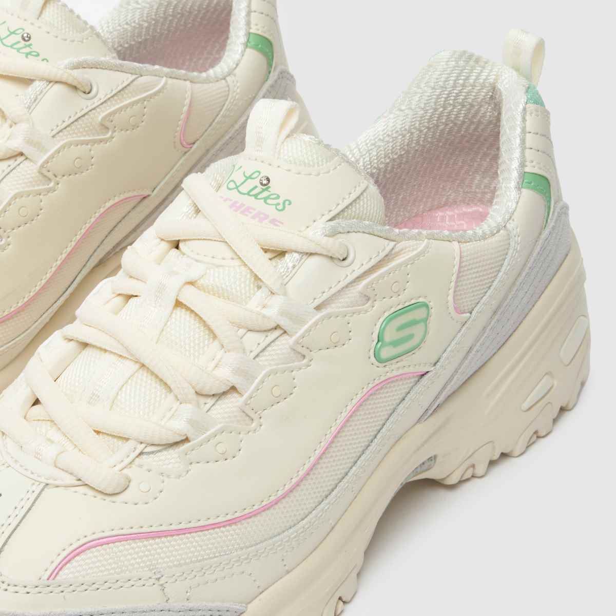 SKECHERS dlites - nya heat-sneakers i benvitt multifärgat