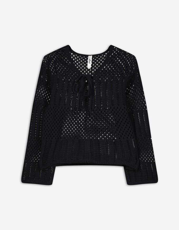 Strickpullover - Lochstrick
