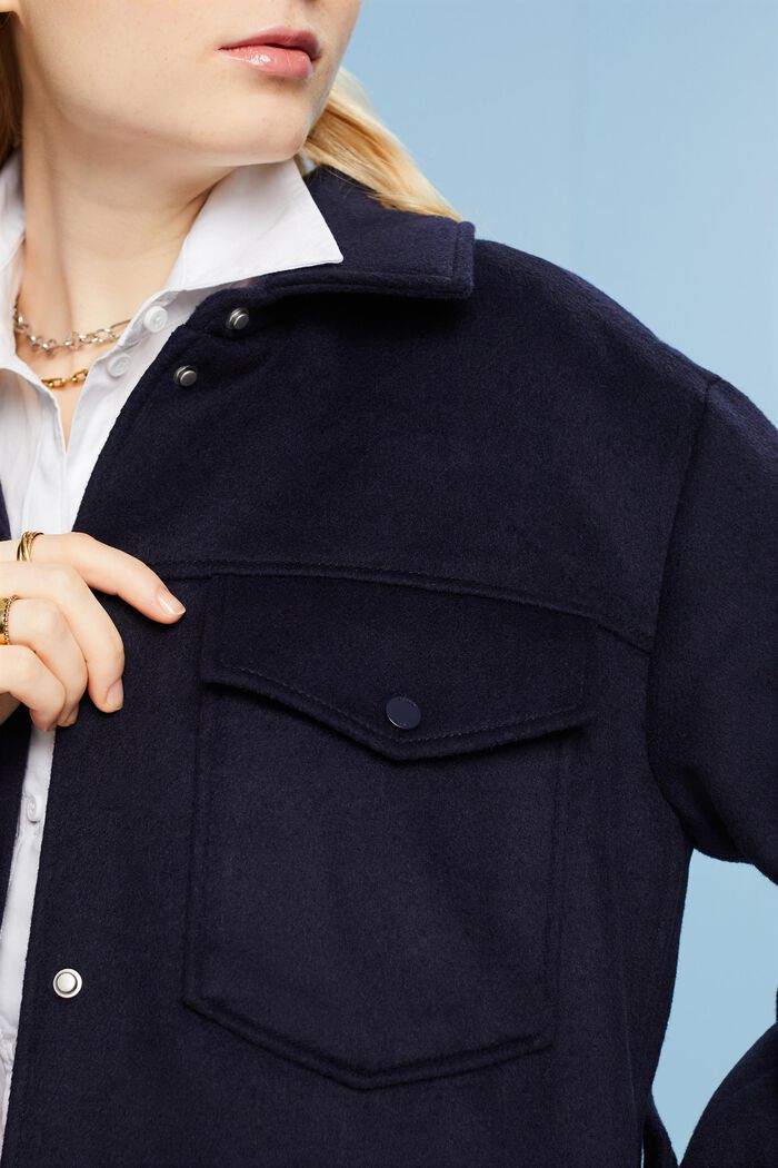 Overshirt aus Wollmix