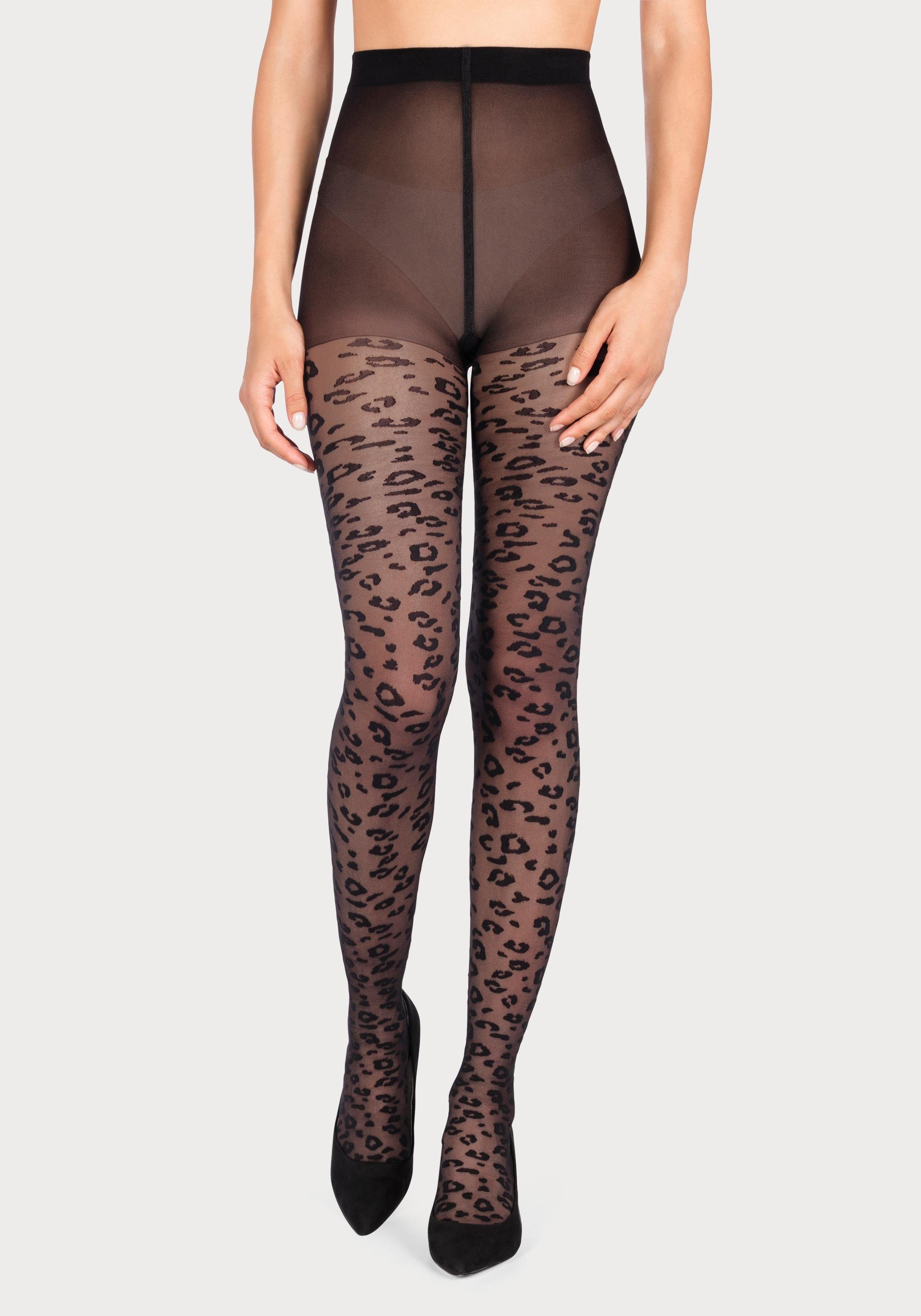petite fleur gold Feinstrumpfhose 20 DEN mit animal Muster