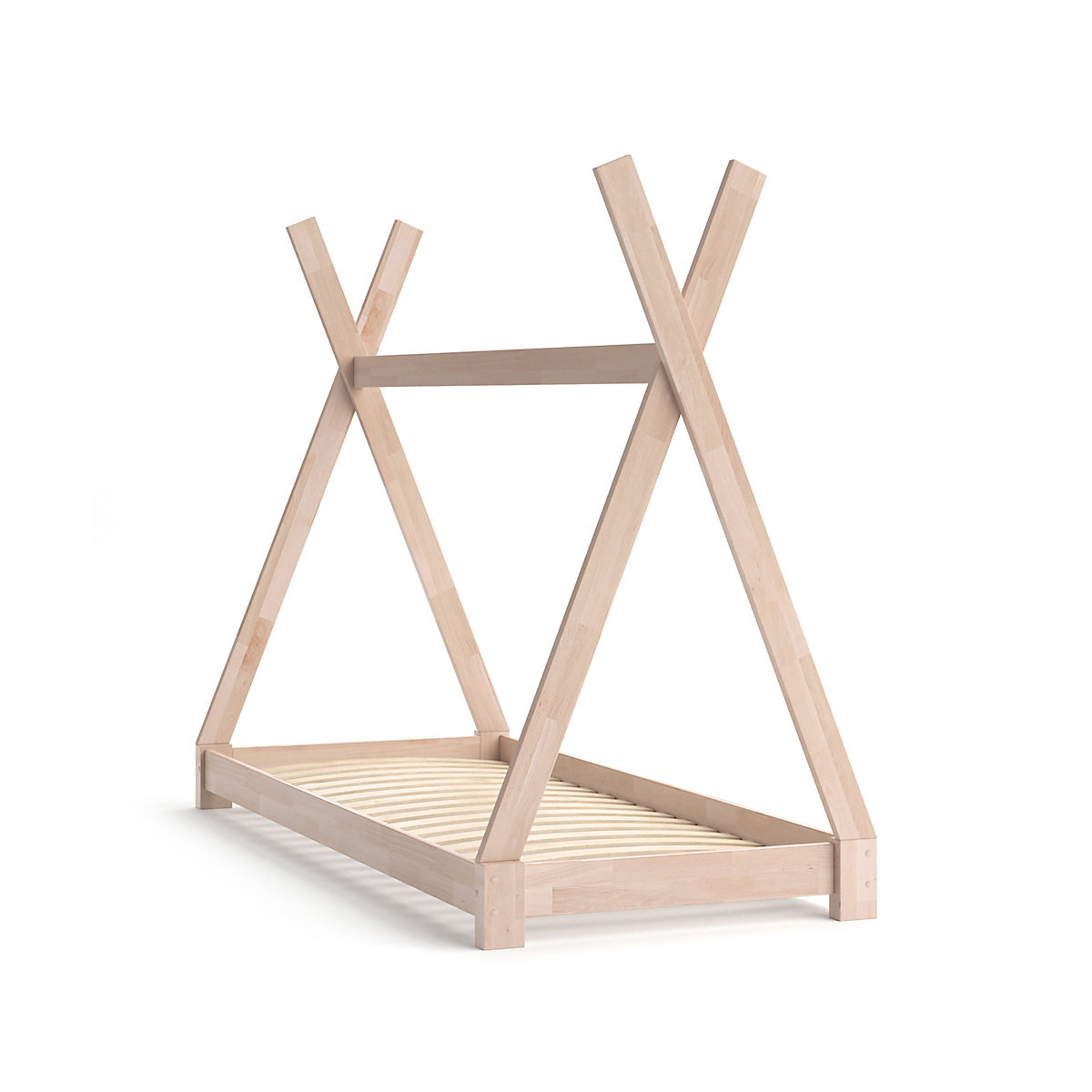 Kinderbett TIPI 80 x 160 cm Natur