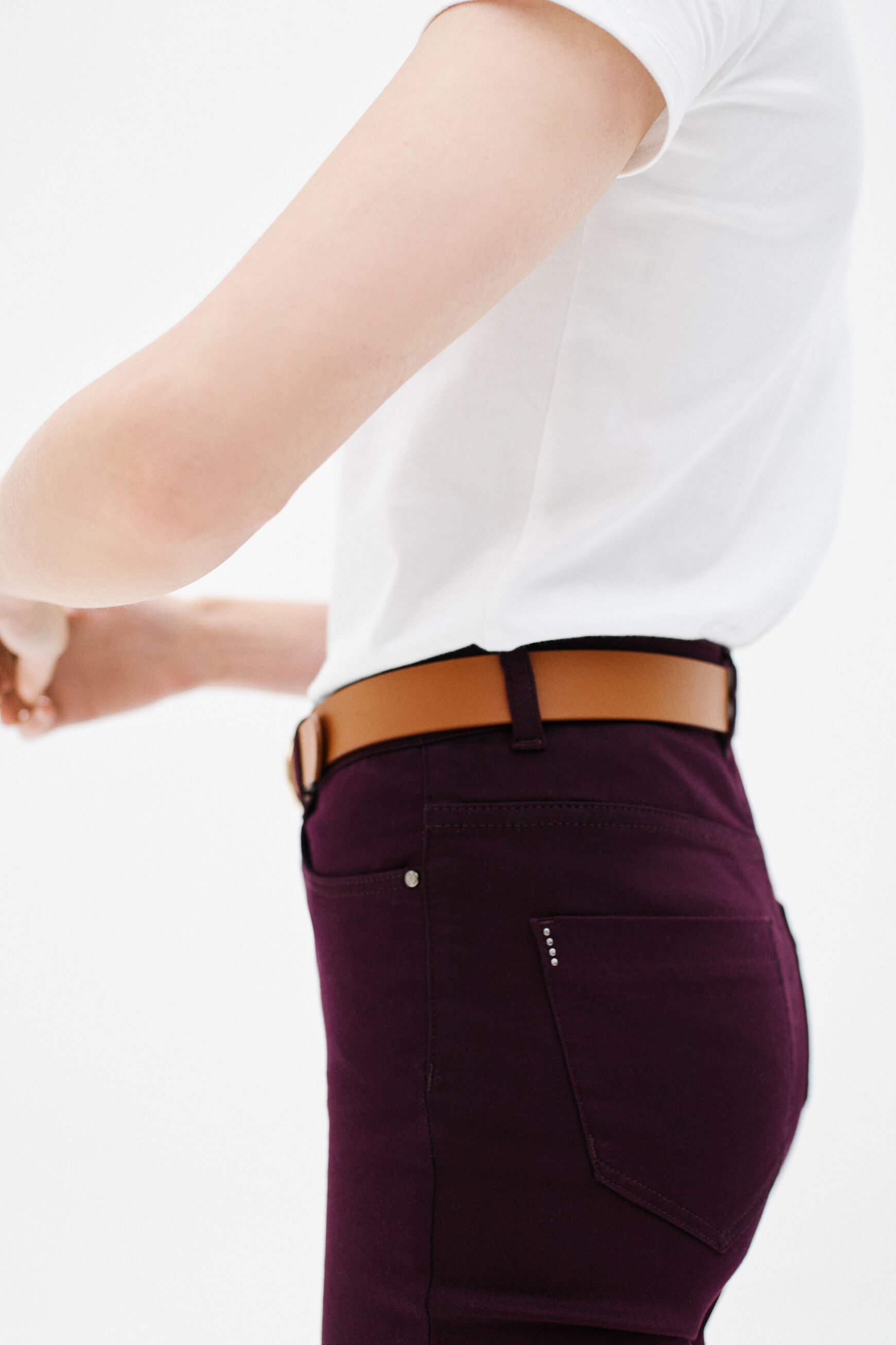 pantalon joss bordeaux femme