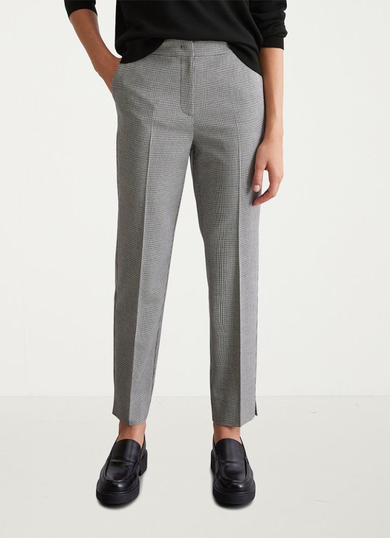 Pantaloni slim fit de la Marc O'Polo, cu imprimeu picior de câine și buzunare laterale.
