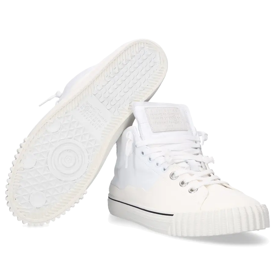 Maison Margiela - Sneaker high S97WS Kalbsleder - weiß