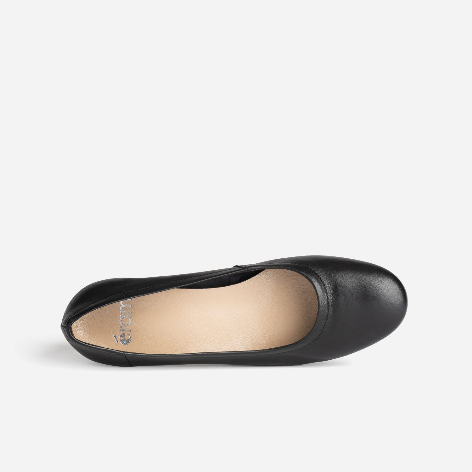 Escarpin noir en cuir