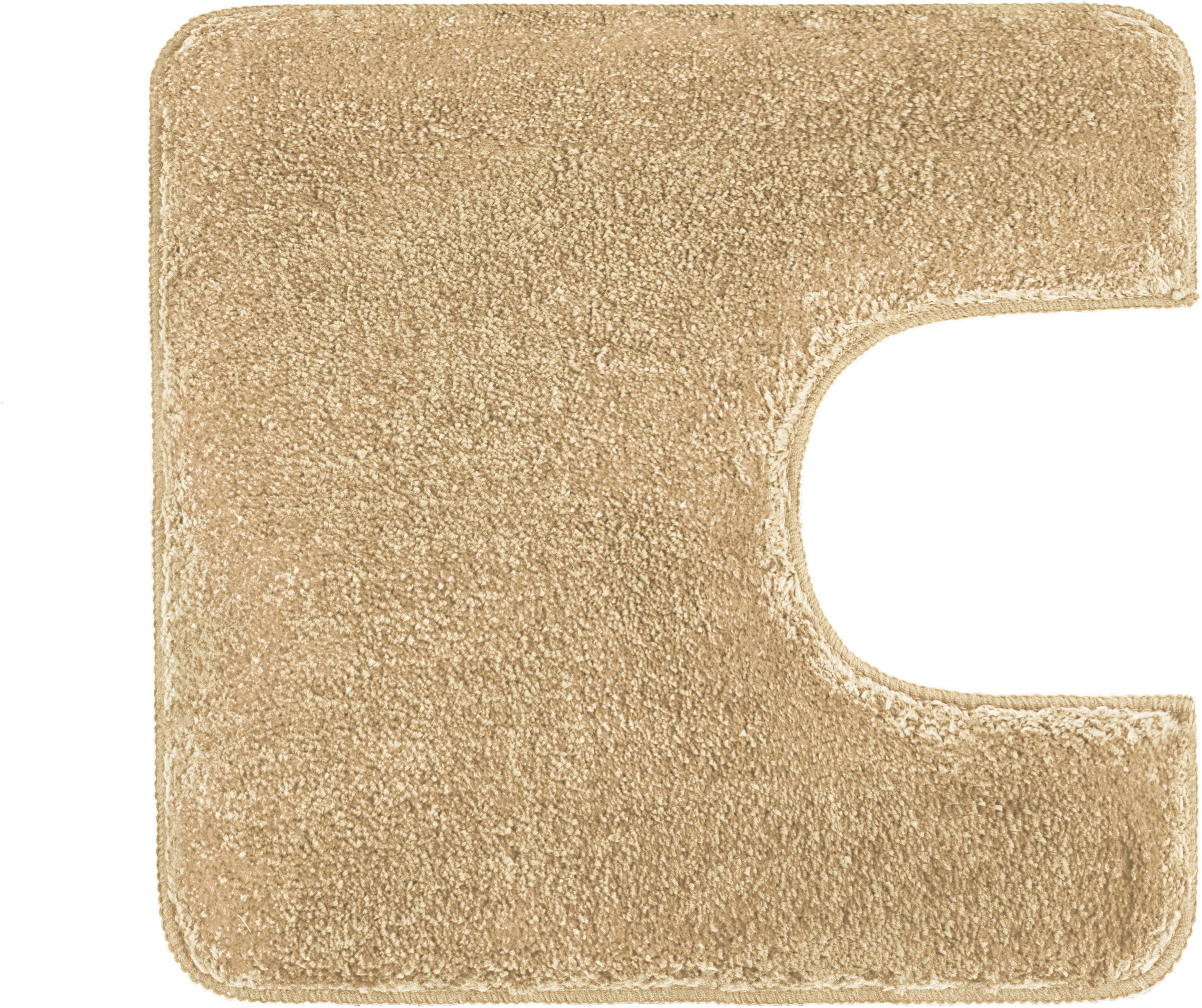 Badematte Meadow Kleine Wolke, Höhe 30 mm, rutschhemmend beschichtet, fußbodenheizungsgeeignet, Polyester, rechteckig, Badteppich, Uni Farben