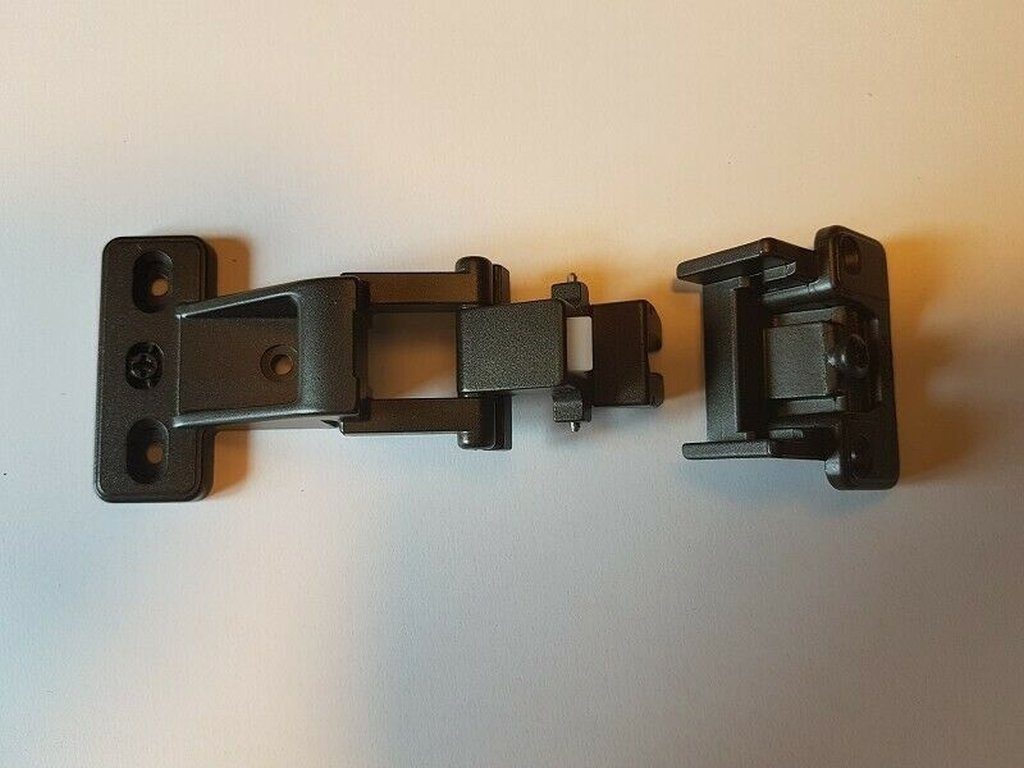 Hettich Möbelbeschlag Vorwerk Hettich Scharnier Topfband Möbelband 11530016 - 4405/72 - VEK22 NEU - Farbton BRAUN (1 St)