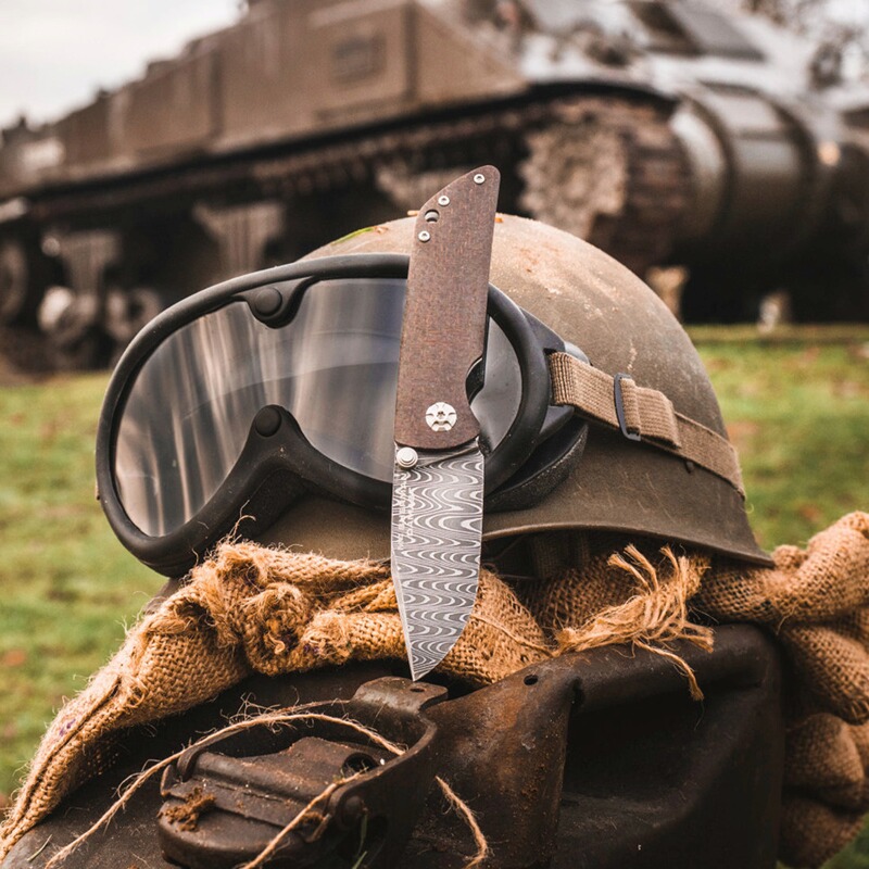 B&ouml;ker Taschenmesser M4 Sherman Damast