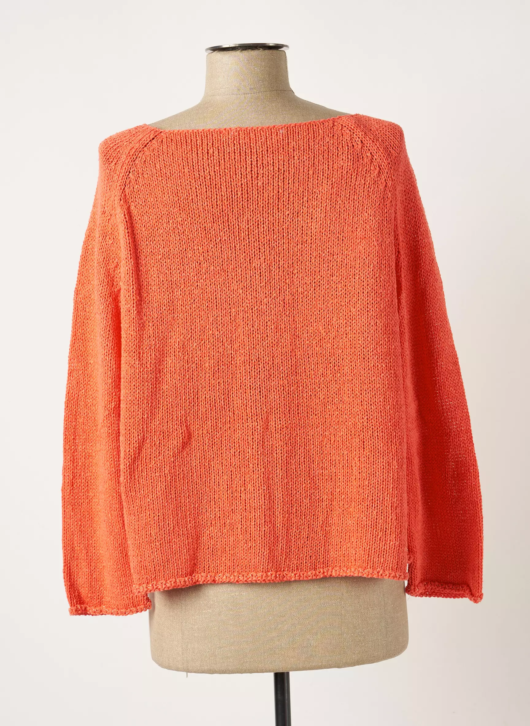 Poles Cardigans Femme couleur orange