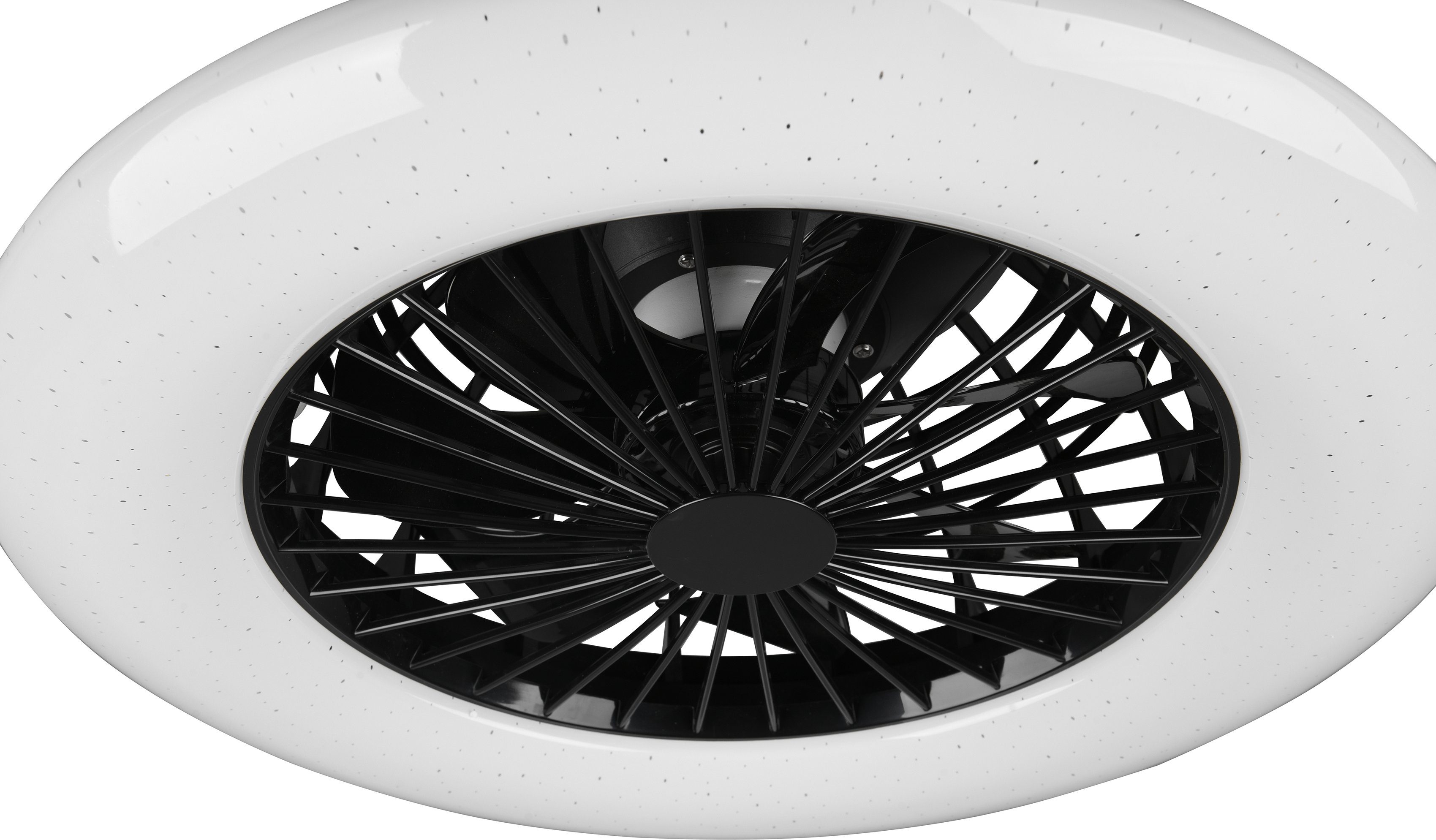 TRIO Leuchten LED Deckenleuchte Stralsund, Timerfunktion, Ventilatorfunktion, LED fest integriert, Neutralweiß, mit Ventilator, Fernbedienung., Leuchte/ Ventilator getrennt schaltbar