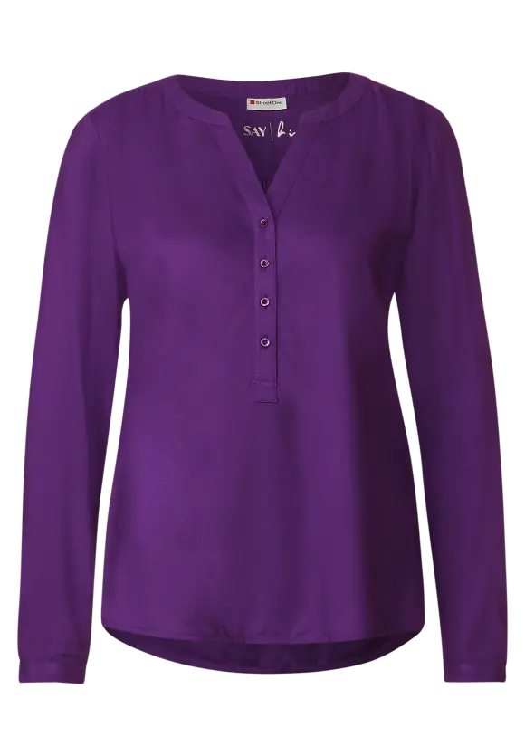 Street One Bluse in Unifarbe