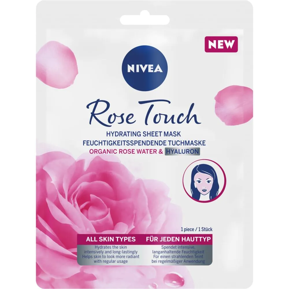 Nivea Rose Touch hidratantna maska za lice s organskom ružinom vodom