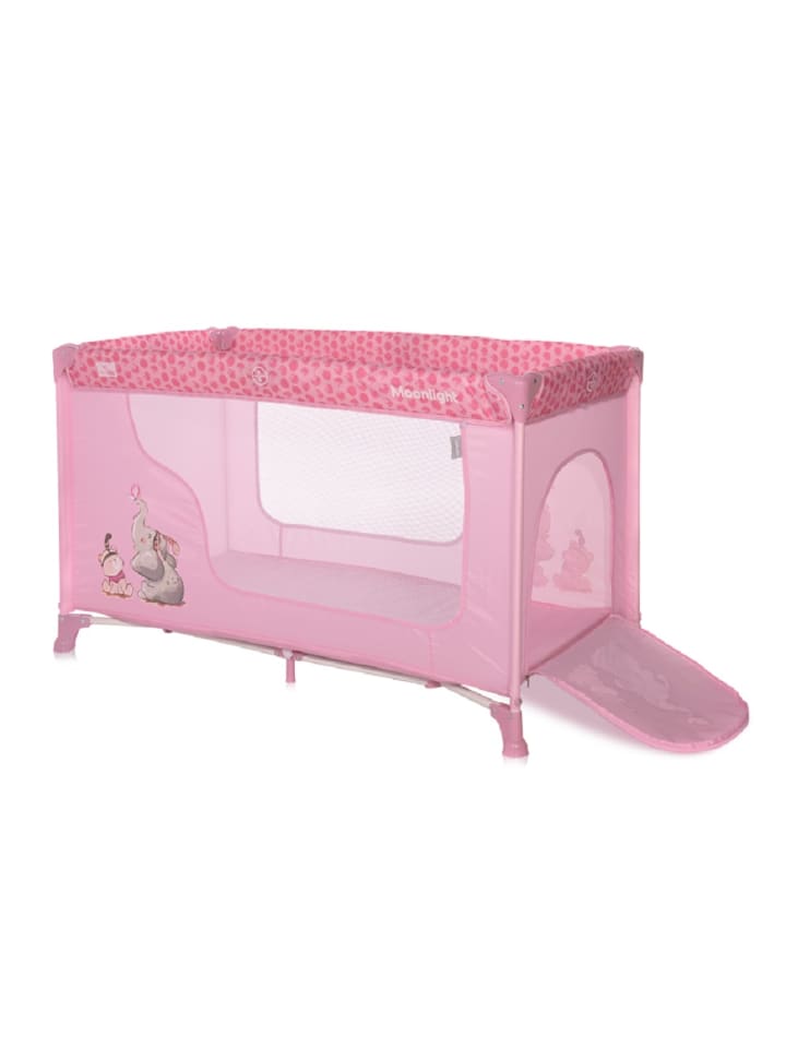 Lorelli Baby Reisebett und Laufstall Moonlight in rosa günstig kaufen 60x120 cm