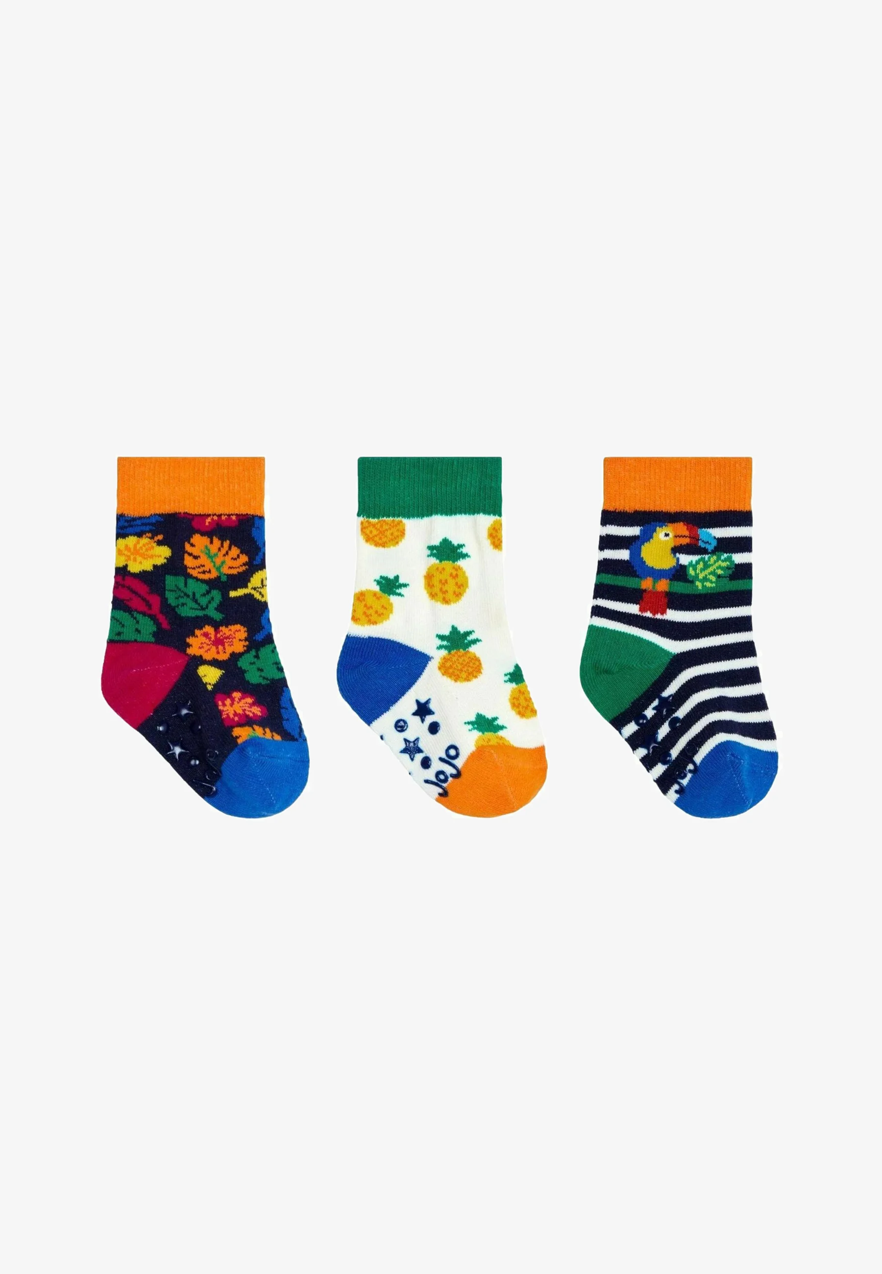 JoJo Maman Bébé 3-PACK TROPICAL - REGULAR FIT - Calcetines