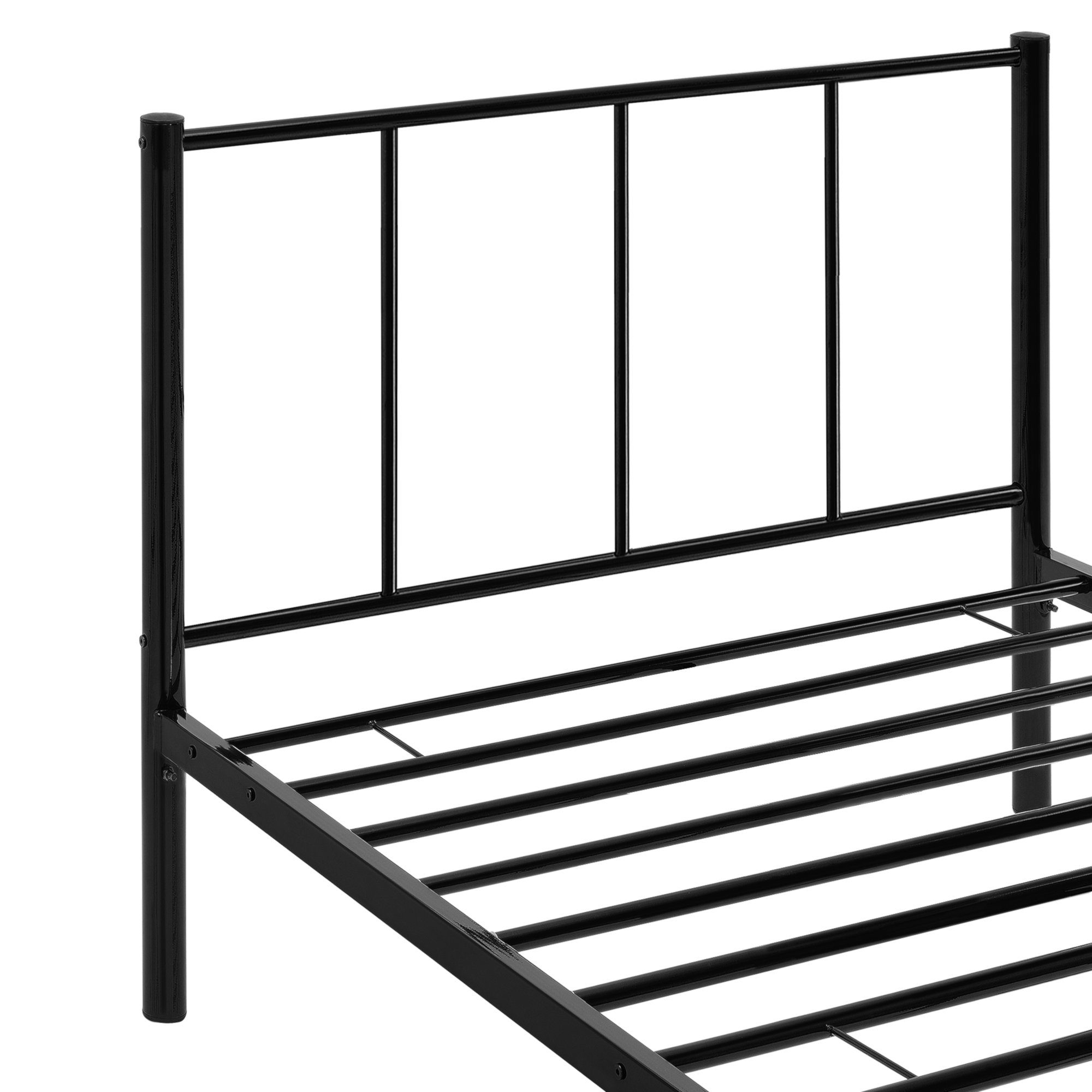 en.casa Metallbett, Laos - Schwarz - in verschiedenen Größen