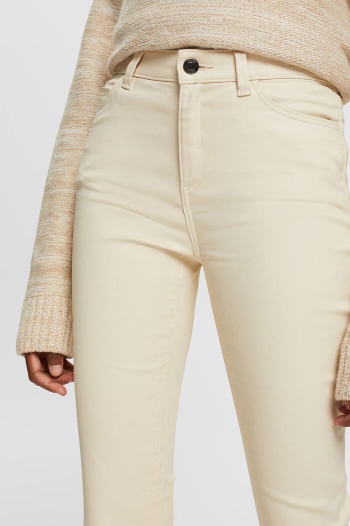High-Rise-Hose im Slim Fit aus Kunstleder