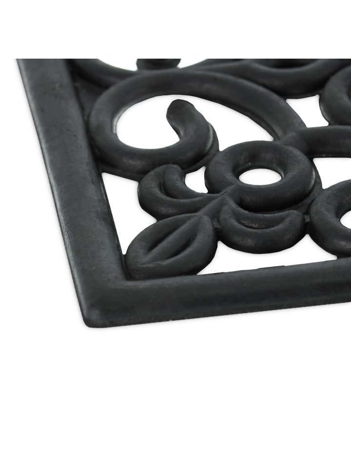 relaxdays Gummi Stufenmatte in Schwarz - 75 x 25 cm günstig kaufen onesize