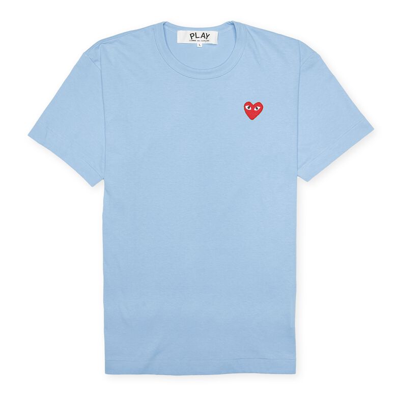 Comme des Garcons Play Play Red Heart T-Shirt blue
