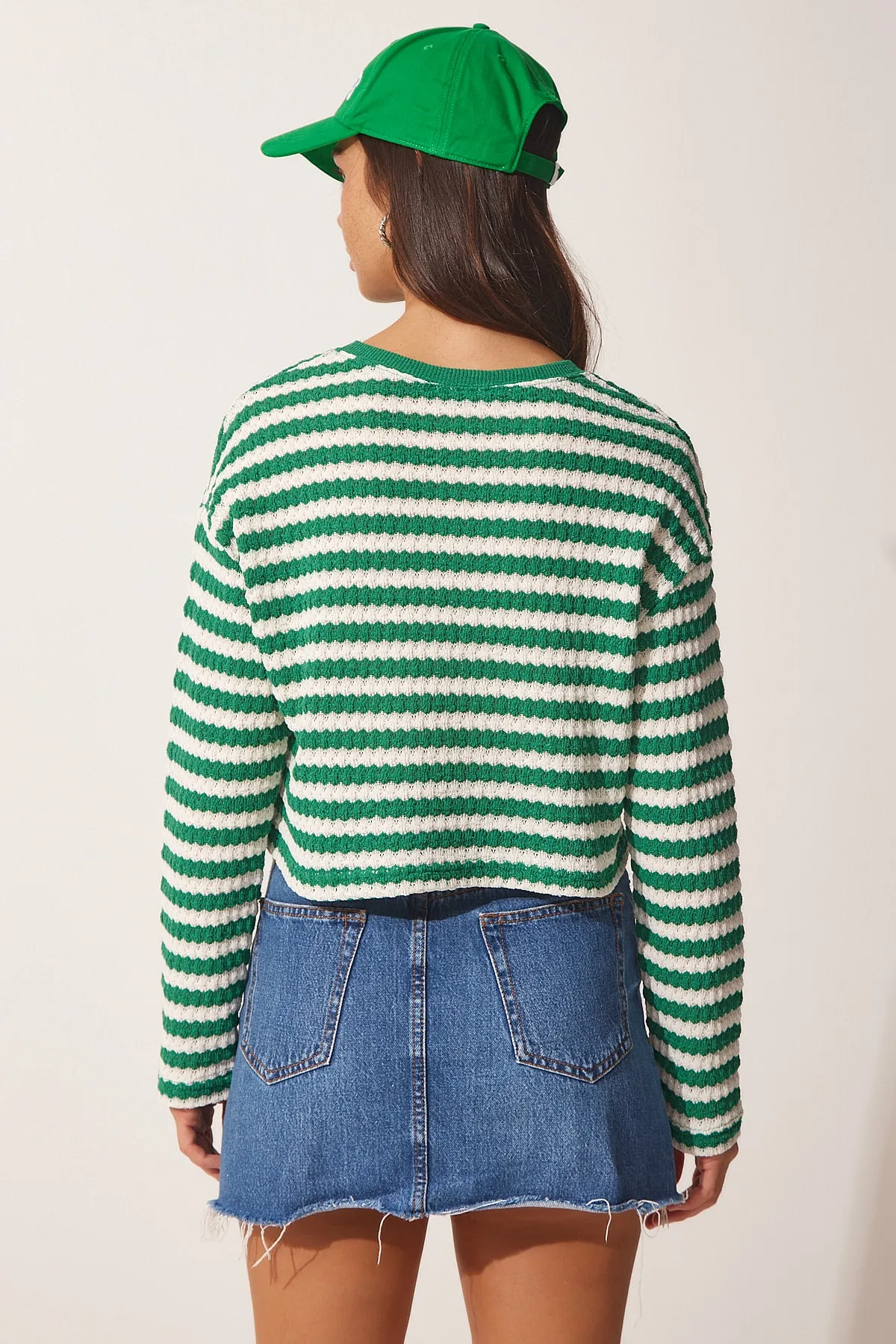 Happiness İstanbul  Pullover - Grün - Regular Fit