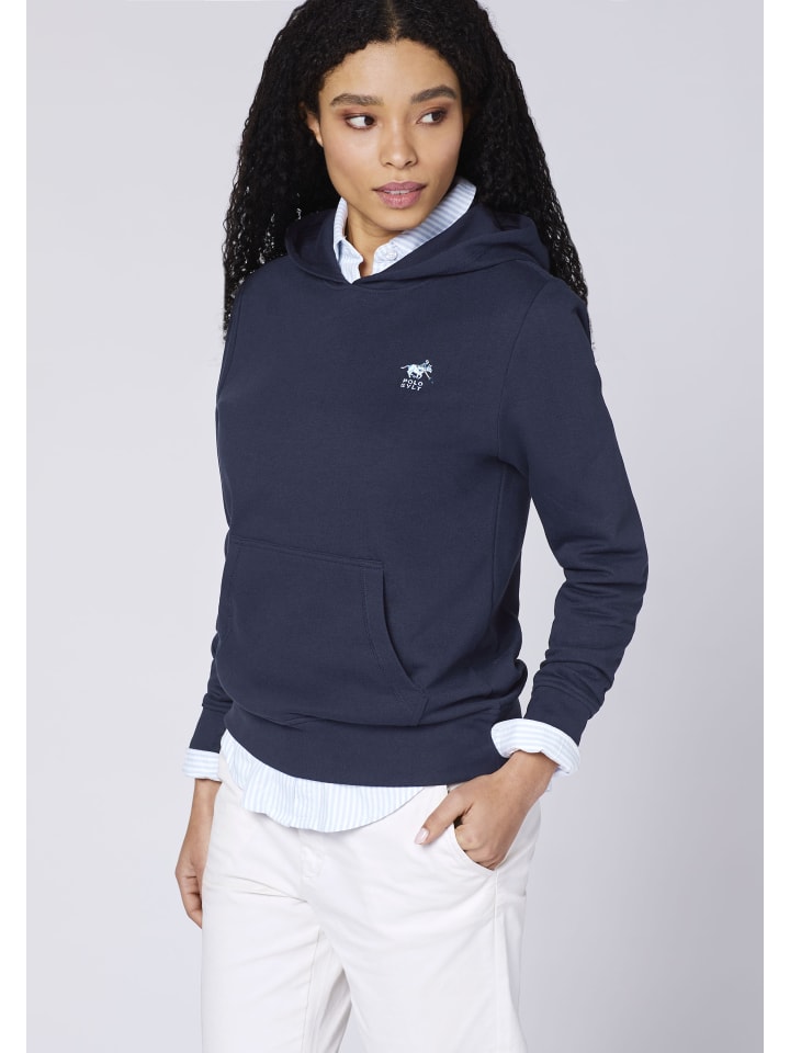 Polo Sylt Kapuzenpullover in Blau günstig kaufen