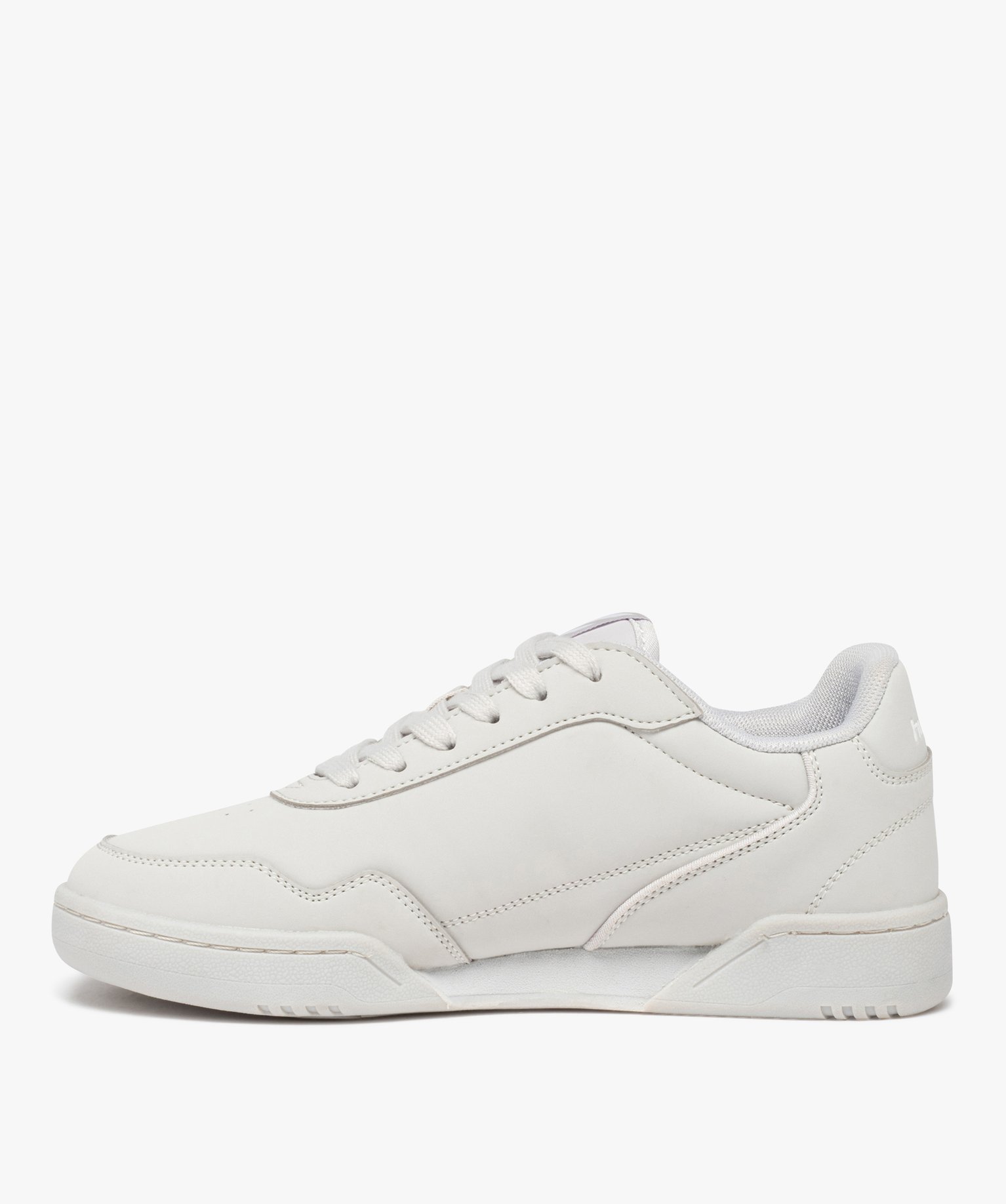 Baskets femme unies à lacets – Hummel Forli beige | GEMO