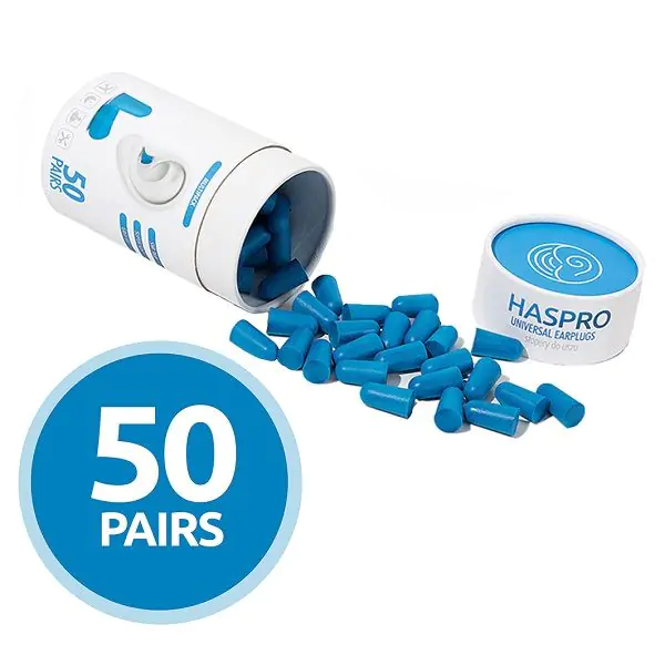 Haspro Tube, Tappi auricolari in schiuma, Blu