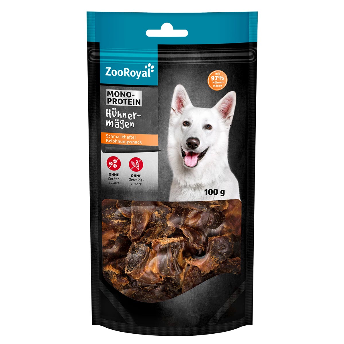 ZooRoyal Hühnerhälse und Hühnermägen Mixpaket 10x100g