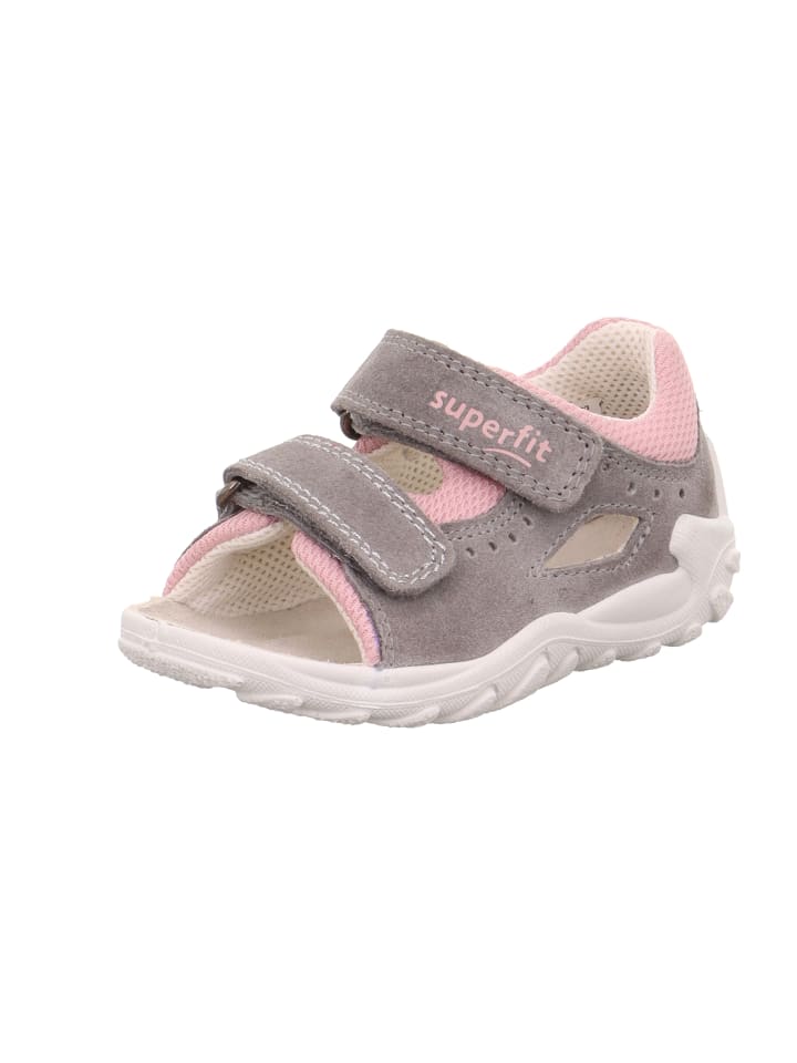 superfit Lauflernsandale FLOW in Grau/Rosa günstig kaufen