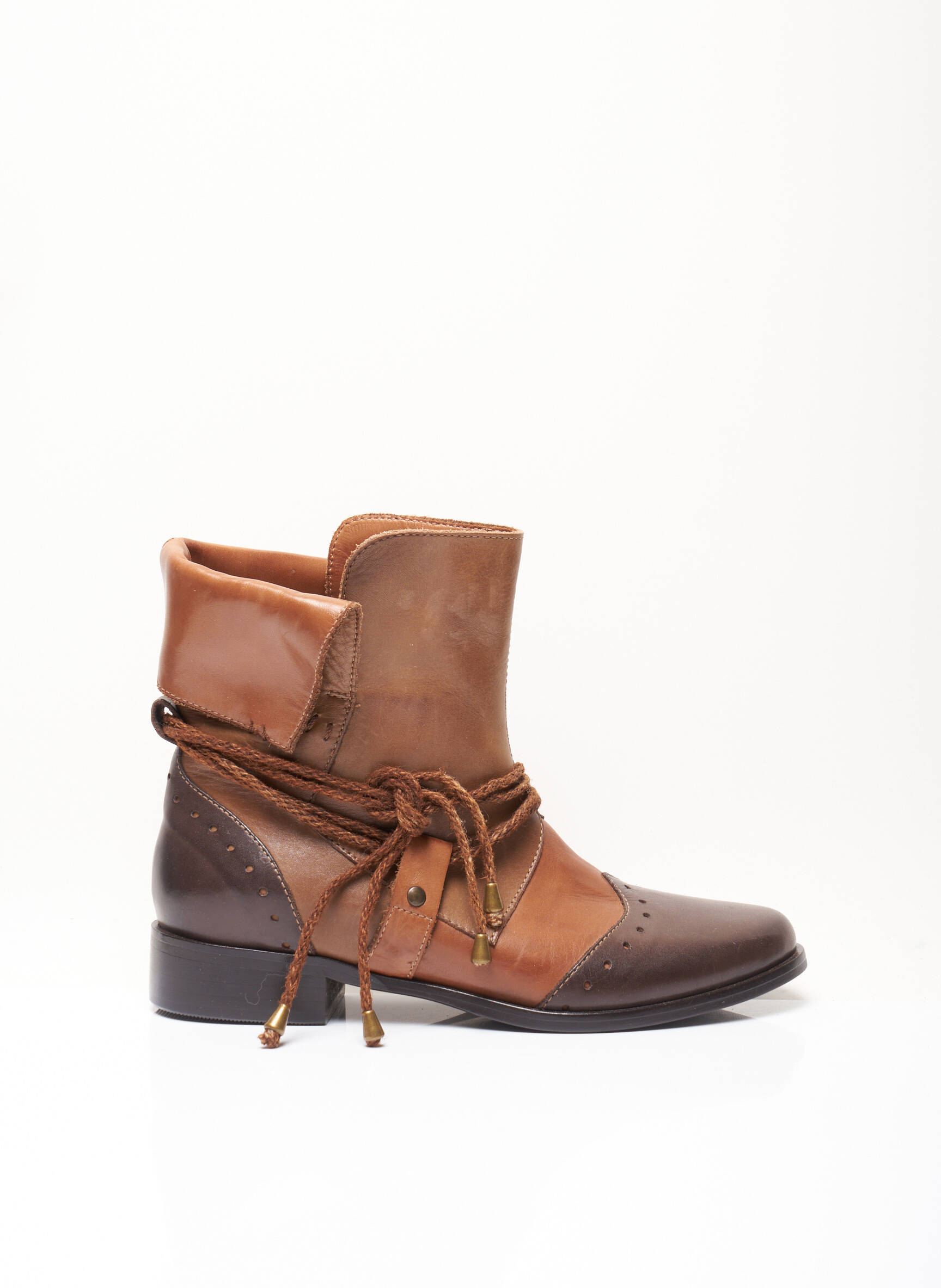 Denouee Bottines Femme couleur marron