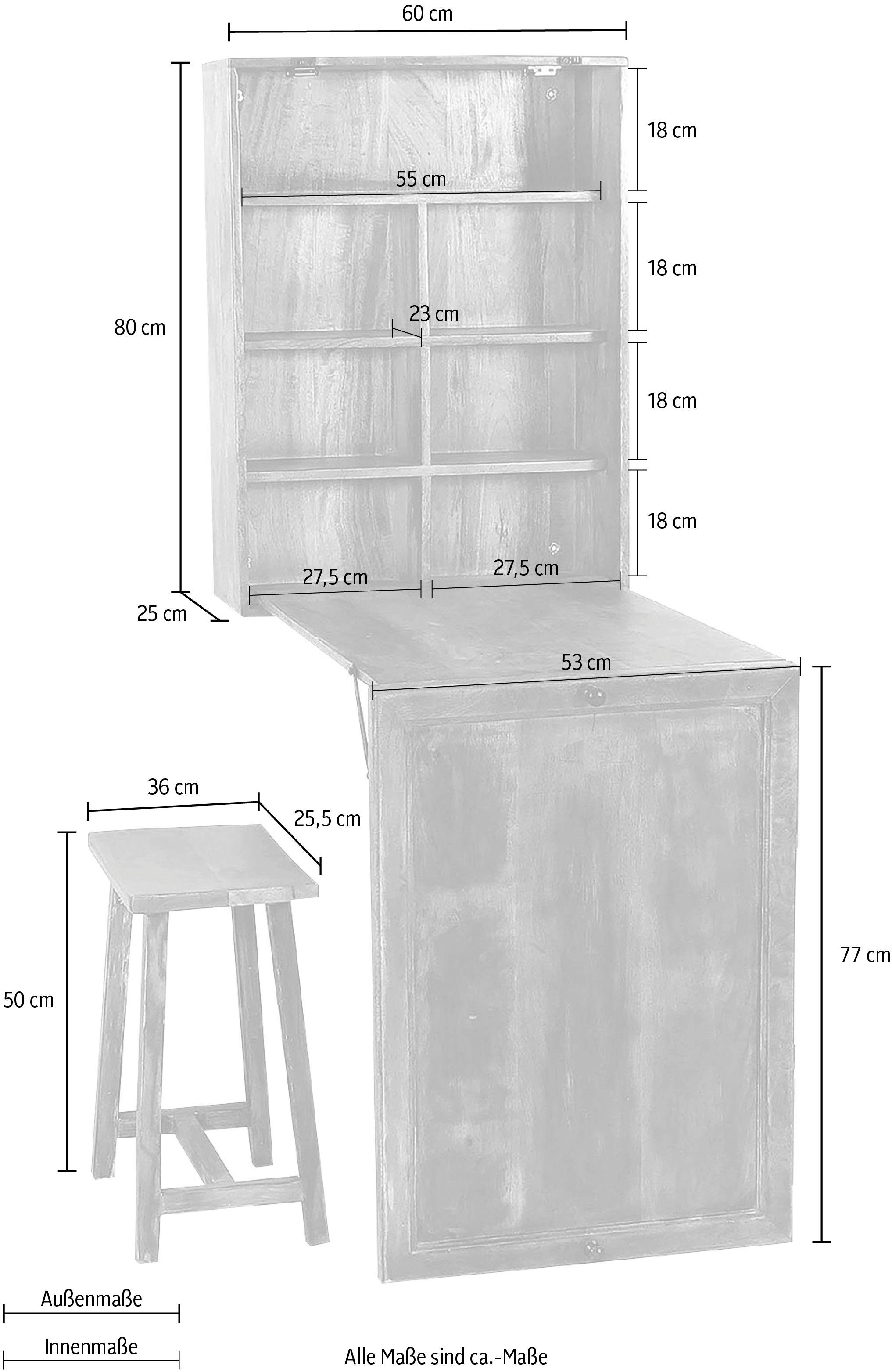 SIT Klapptisch, inklusive 2 Hockern