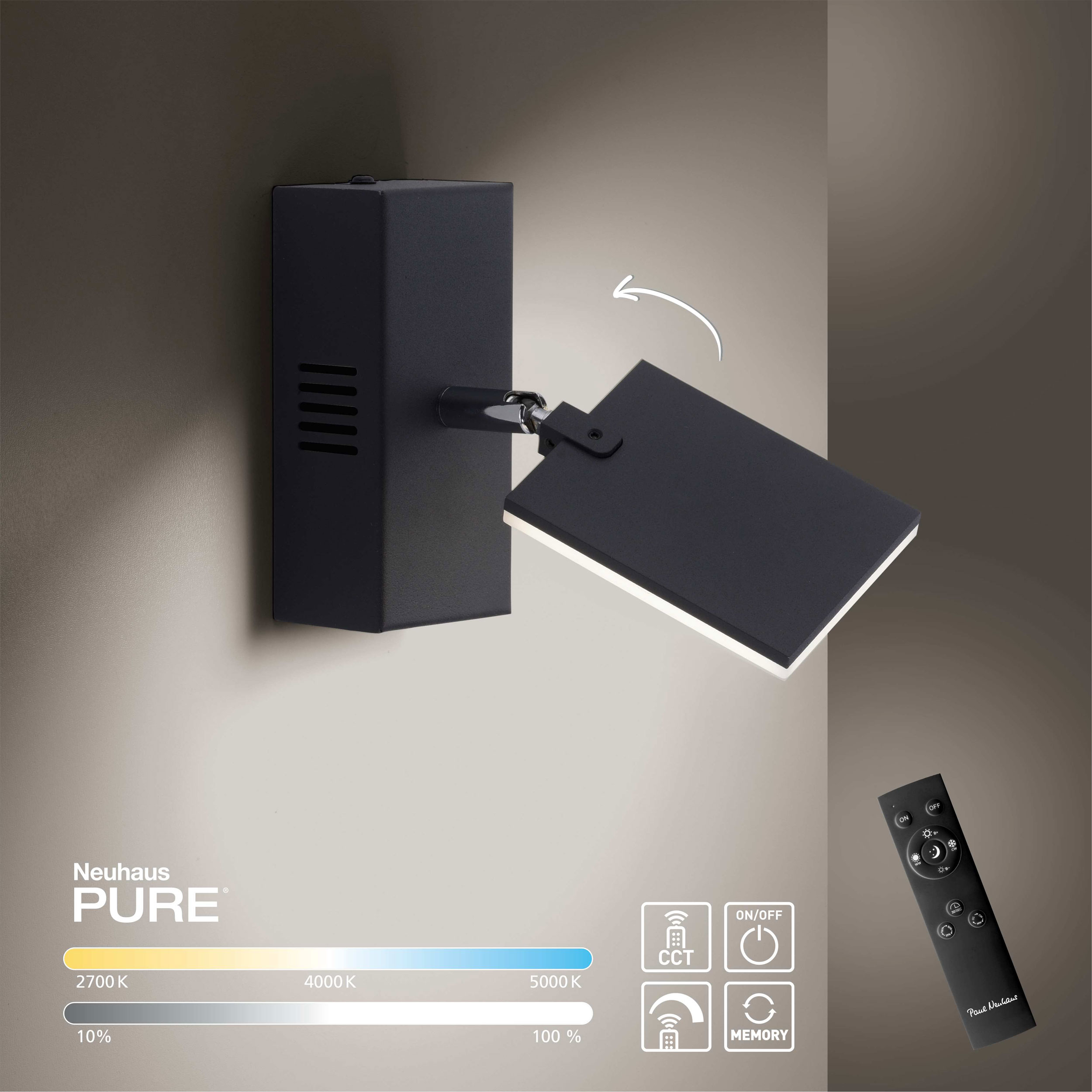 PURELED-Wandleuchte 1flg